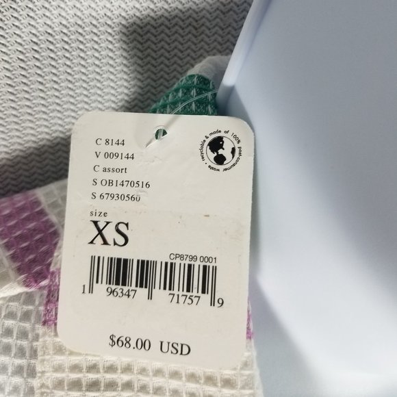 Free People Soleil Time XS Oversize Polo Shirt Top Endless Summer Stripe… - Picture 5 of 6